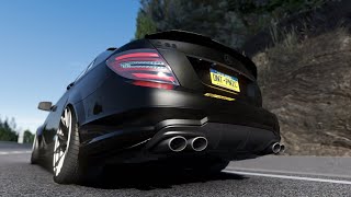 Mercedes C63 Amg w204 Straight Pipe Loud Exhaust [upl. by Annavoig]