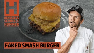 Schnelles Faked Smash Burger Rezept von Steffen Henssler [upl. by Nimrak]