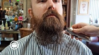 How to Shape Thin Beard with a Trim [upl. by Jerrilyn269]