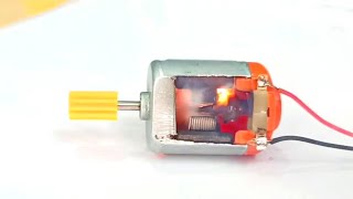 Dc Motor Overvoltage  3v motor vs 220v electric [upl. by Bortz]