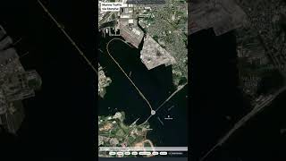 Marine Traffic Tracking Shows Cargo Ship Movements Before Bridge Collision [upl. by Yeniar]