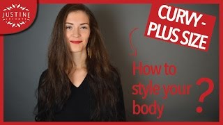 How to style a curvy body shape Plus Size body  Justine Leconte [upl. by Joela]