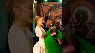 Ariana Grandes SpotOn Cynthia Erivo Impression at Wicked Premiere 😂 arianagrande celebrity [upl. by Brandy430]