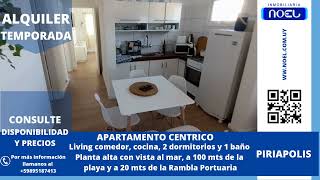 APARTAMENTO EN ALQUILER EN PIRIAPOLIS TEMPORADA DE VERANO [upl. by Frangos432]