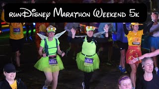 Dopey Challenge Day 1 5k Race runDisney Marathon Weekend 2024 [upl. by Lennahc916]