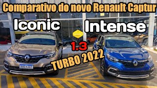 NOVO RENAULT CAPTUR 13 TURBO 2022  CONHEÇA A VERSÃO INTENSE e ICONIC [upl. by Sopher81]