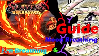 How to get Sun Breathing amp Moon Breathing Guide  Slayers Unleashed [upl. by Aleek]