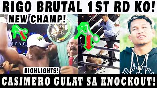 Breaking Rigondeaux PANALO BRTAL 1st Round KO New Champion Casimero GULAT sa KO Alas vs Rigo [upl. by Ayanet]