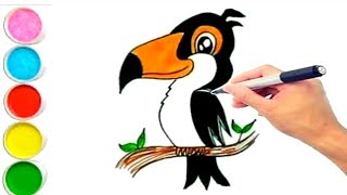 How to Draw a Toucan Bird [upl. by Annovy46]