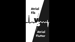 Atrial Fibrillation vs Atrial Flutter on EKG [upl. by Cele669]