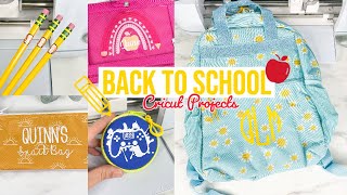 BACK TO SCHOOL CRICUT PROJECTS 2022  PERSONALIZED SCHOOL SUPPLIES [upl. by Downes]