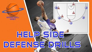 How to Teach Help Side Defense 4 Best Basketball Drills [upl. by Elburr]