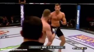 Bisping knocks out Rockhold AND NEW [upl. by Coonan]