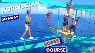 Norwegian Getaway Ropes Course [upl. by Elorac]