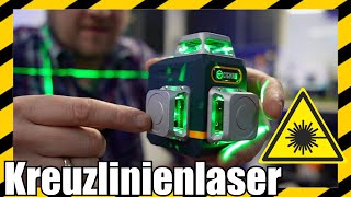 Testsieger Kreuzlinienlaser Grün 360 Grad selbstnivellierend 🚧 [upl. by Ecinreb]