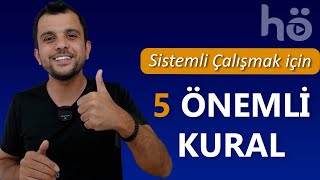 Planlı Çalışmak için 5 ÖNEMLİ KURAL  Sürpriz Hediye  Murat AKSEL [upl. by Rachaba]