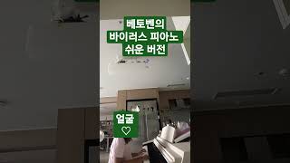 베토벤의 바이러스 피아노 쉬운 버전 [upl. by Eniamrehc]