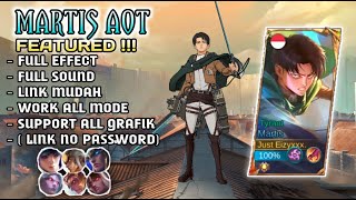 Script Skin Martis Attack On Titan  Levi No Password  Full Effect Voice  Patch Terbaru [upl. by Rehm]