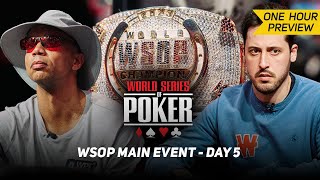 WSOP Main Event Day 5 with Phil Ivey amp Adrian Mateos PREVIEW [upl. by Ahsela]