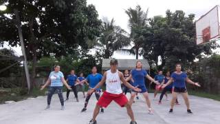 Tatlong bibe zumba dance By Paul Nunez [upl. by Adnouqal938]