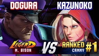 SF6 ▰ DOGURA MBison vs KAZUNOKO 1 Ranked Cammy ▰ High Level Gameplay [upl. by Attennot877]