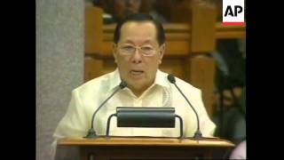 PHILIPPINES ESTRADA IMPEACHMENT TRIAL BEGINS [upl. by Corotto58]