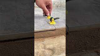 Hollow floor tile balance correcting process with the rotary knob corrector [upl. by Ahsac]