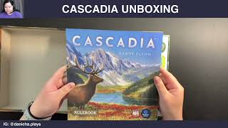 Cascadia Board Game Unboxing  Danicha [upl. by Dre]