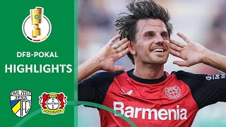 LEVERKUSEN made it to round 2  Jena vs Bayer 04 Leverkusen 01  Highlights  DFBPokal 1st Round [upl. by Gine]