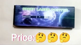 Green laser pointergreen laser light unboxing 📦📦 and first impression by raj family vlogs tamil [upl. by Verla952]