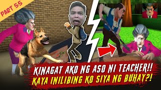 Kinagat Ako ng Aso ni Teacher Kaya Inilibing ko Siya  Scary Teacher Part 55 [upl. by Earised]