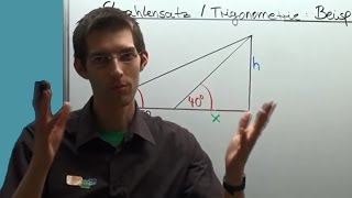 Strahlensatz  Geometrie  Trigonometrie Beispielaufgabe 1a [upl. by Madian]