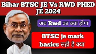 Bihar BTSC JE Vs RWD PHED JE 2024 [upl. by Garland]