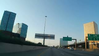 Sunset Drive US 75  Knox St Dallas to Firewheel Center Garland via George Bush Turnpike  4K [upl. by Brebner]