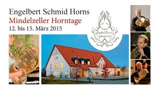 Waldhorn Mindelzeller Horntage 2015  Engelbert Schmid Horns  French Horn [upl. by Peursem]