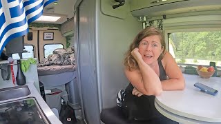 WE GOT ANTS How we find FREE amp PRETTY parking  Vanlife Greece [upl. by Irmgard721]