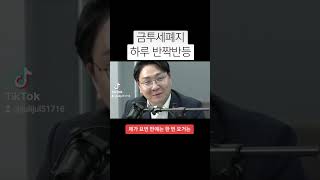 금투세 주가조작 한동훈대표 코리안디스카운트 [upl. by Kliment]