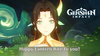 FUJINs dialogue before amp during LANTERN RITE  Genshin Impact [upl. by Llyrpa707]