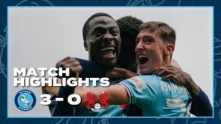 HIGHLIGHTS  Wycombe 3  0 Leyton Orient [upl. by Ekle]