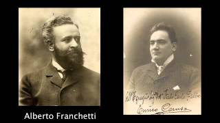 Franchetti Germania  Ah vieni qui No non chiuder gli occhi vaghi  Caruso 1903 [upl. by Forras]