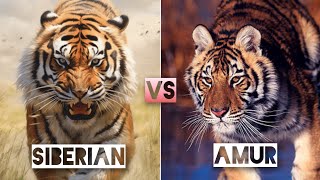 Amur Tiger Vs Siberian Tiger [upl. by Tiertza]