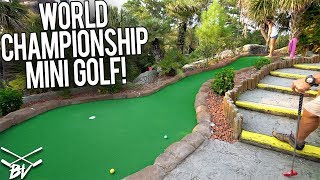 LUCKY HOLES IN ONE AT A WORLD CHAMPIONSHIP MINI GOLF COURSE [upl. by Rutan184]