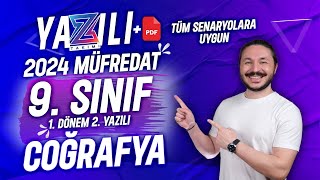 9SINIF COĞRAFYA 1DÖNEM 2YAZILI SINAVI 🔴 2 ÖRNEK [upl. by Iruy]