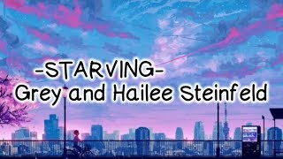 Grey amp Hailee Steinfeld  Starving  Lyrics [upl. by Jedlicka]