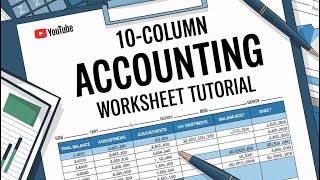 10 Column Worksheet simple worksheet Detailed concept and problem solution B comAdc Part 1A [upl. by Linda]