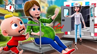 Pregnant Get Trouble🤰 Caring Pregnant Song  Baby Police Officer And More Funny Song amp Kids Songs [upl. by Eneleoj]