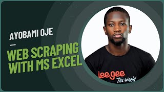 Web Scraping with Ms Excel [upl. by Erwin]