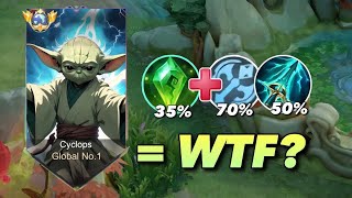 WHEN GLOBAL CYCLOPS ABUSE THIS MULTIPLE DAMAGE BUILD IN SOLO RANKED GAME🔥  Mobile Legends [upl. by Almallah]