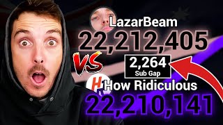 LazarBeam vs How Ridiculous  BATTLE FOR 3RD MOST SUBSCRIBED IN AUSTRALIA 20232024 [upl. by Strohl]