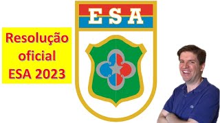 RESOLUÇÃO ESA 2023 GABARITO ESA 2023 [upl. by Arakaj]